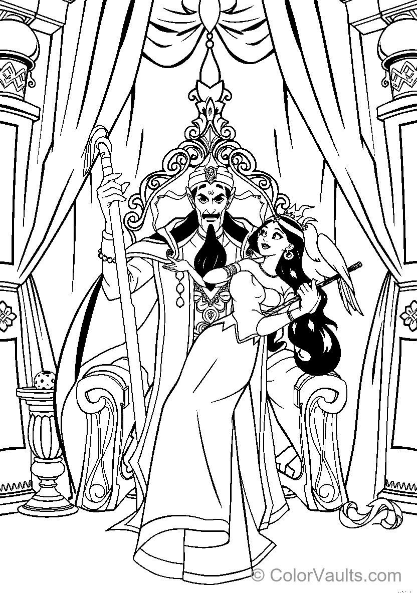 King And Queen With Parrot