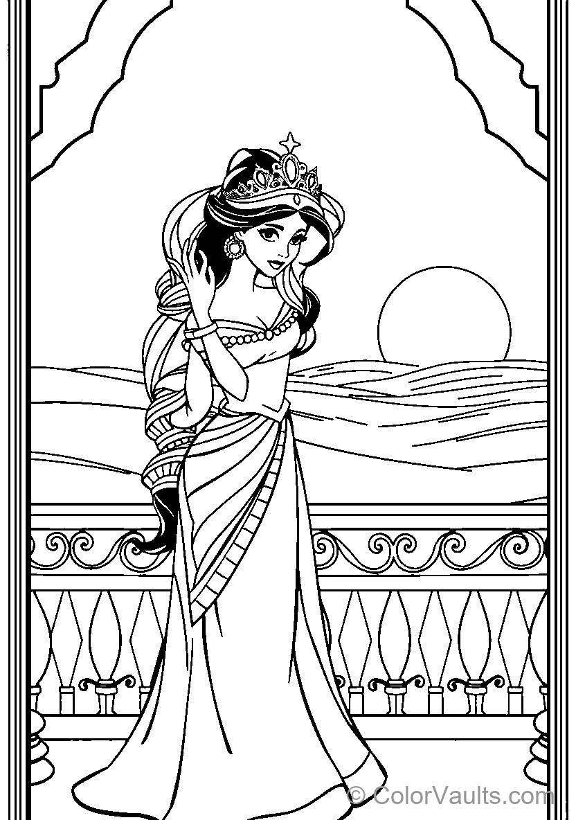 Princess At The Balcony