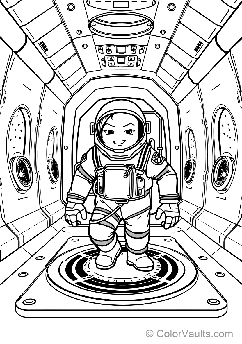 Impostor Astronaut Emerging Stealthily from an Open (Scene 11)