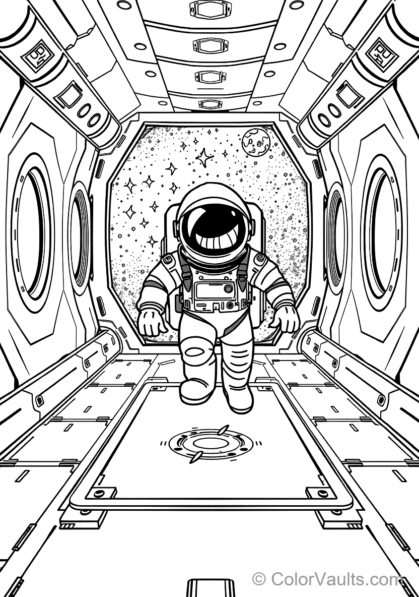 Impostor Astronaut Emerging Stealthily from an Open (Scene 13)