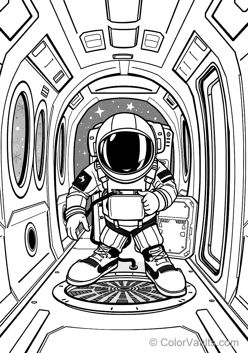 Impostor Astronaut Emerging Stealthily from an Open (Scene 15)