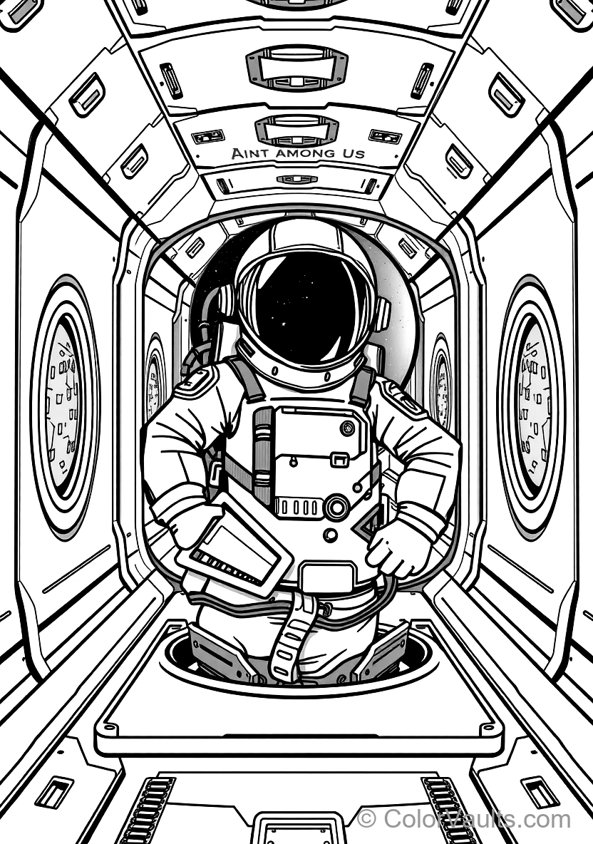 Impostor Astronaut Emerging Stealthily from an Open (Scene 17)