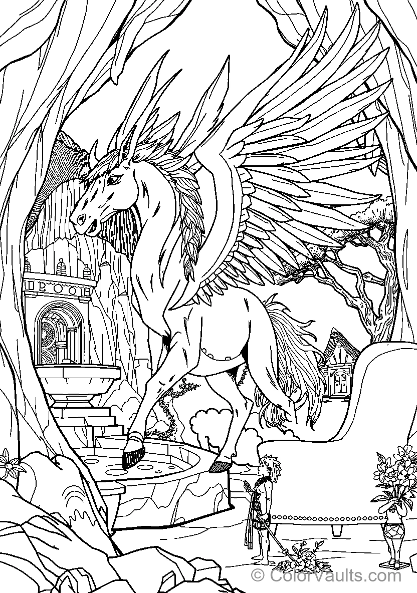 Mythical Winged Horse