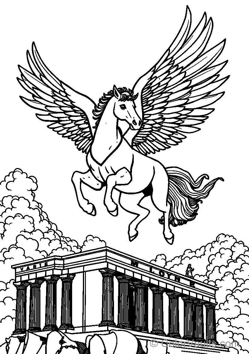How to Draw a Winged Pegasus Horse