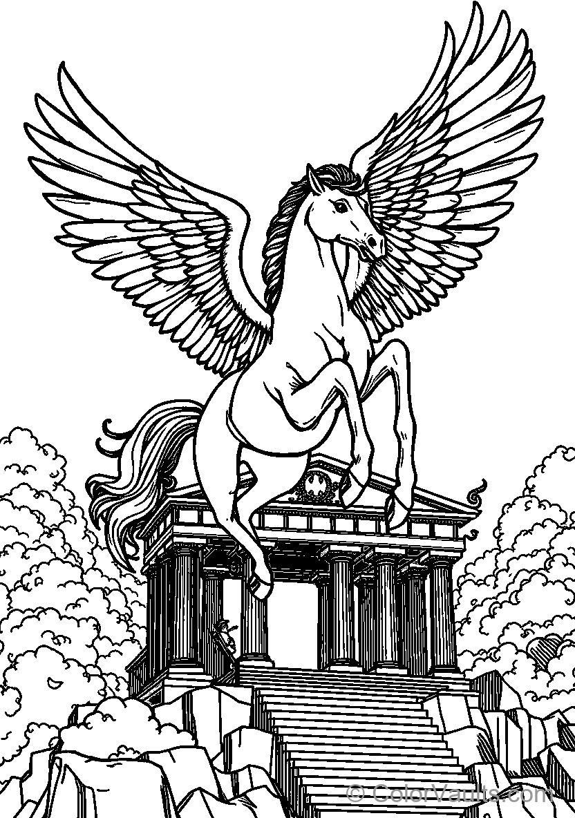 Pegasus Statue