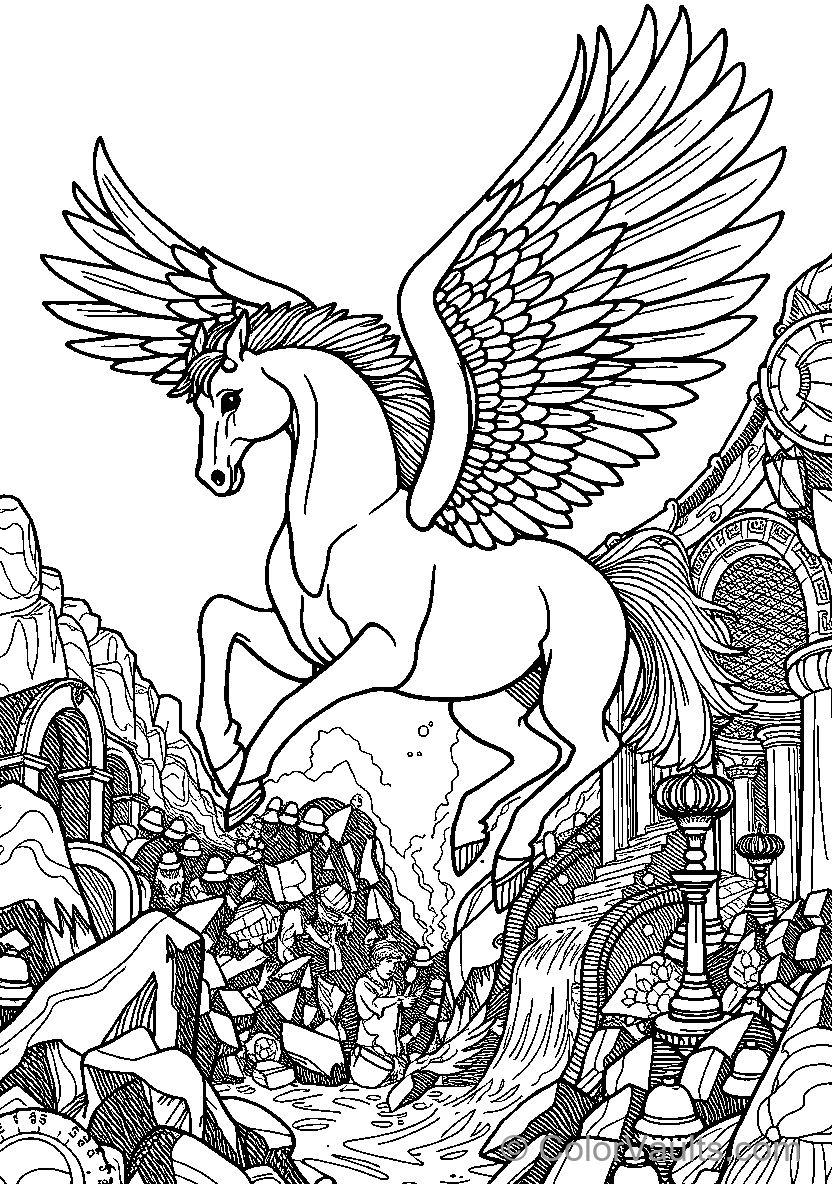 Pegasus In Flight