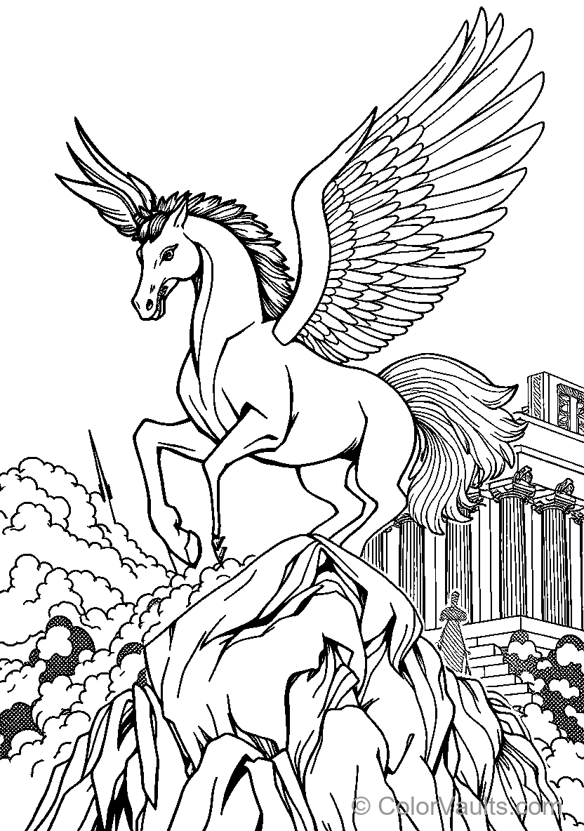Pegasus In Flight (Scene 5)