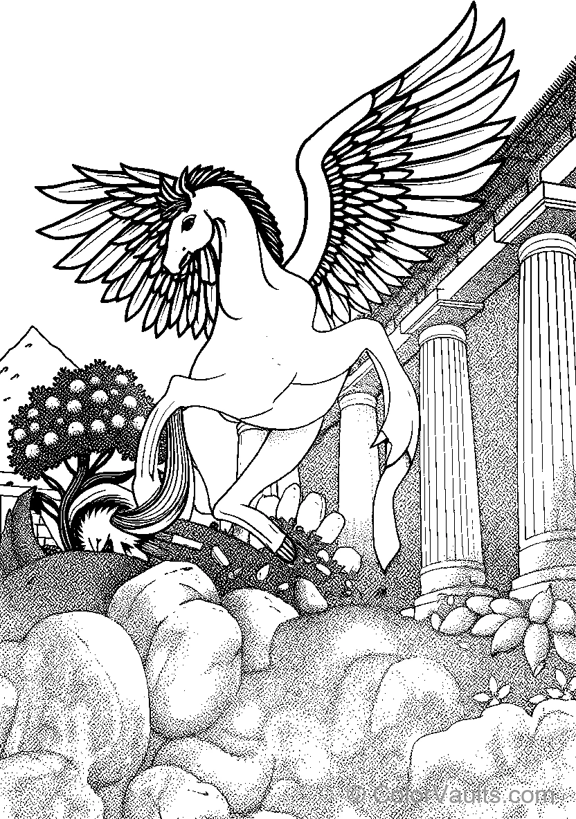 Pegasus In Flight (Scene 7)