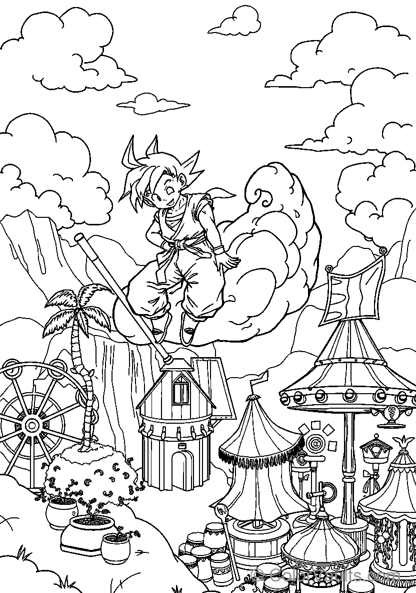 Animal Character Riding Bird