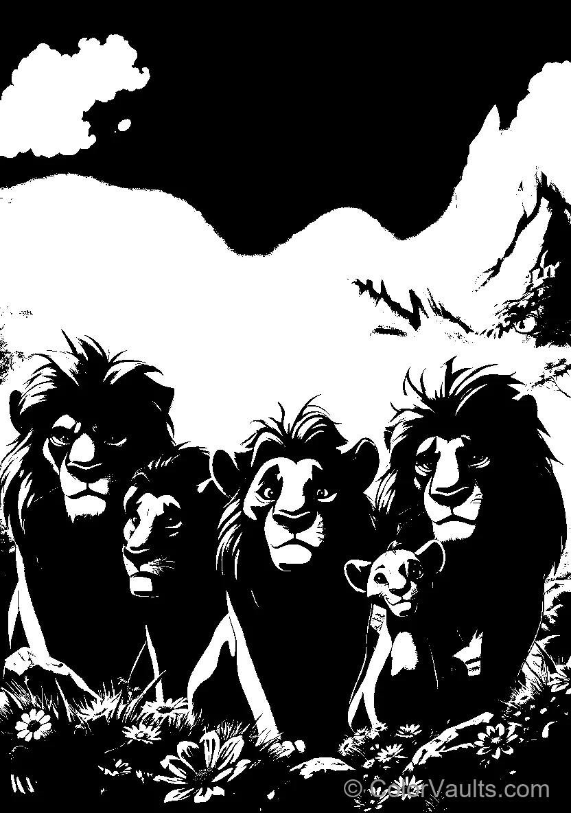 Cartoon Lions