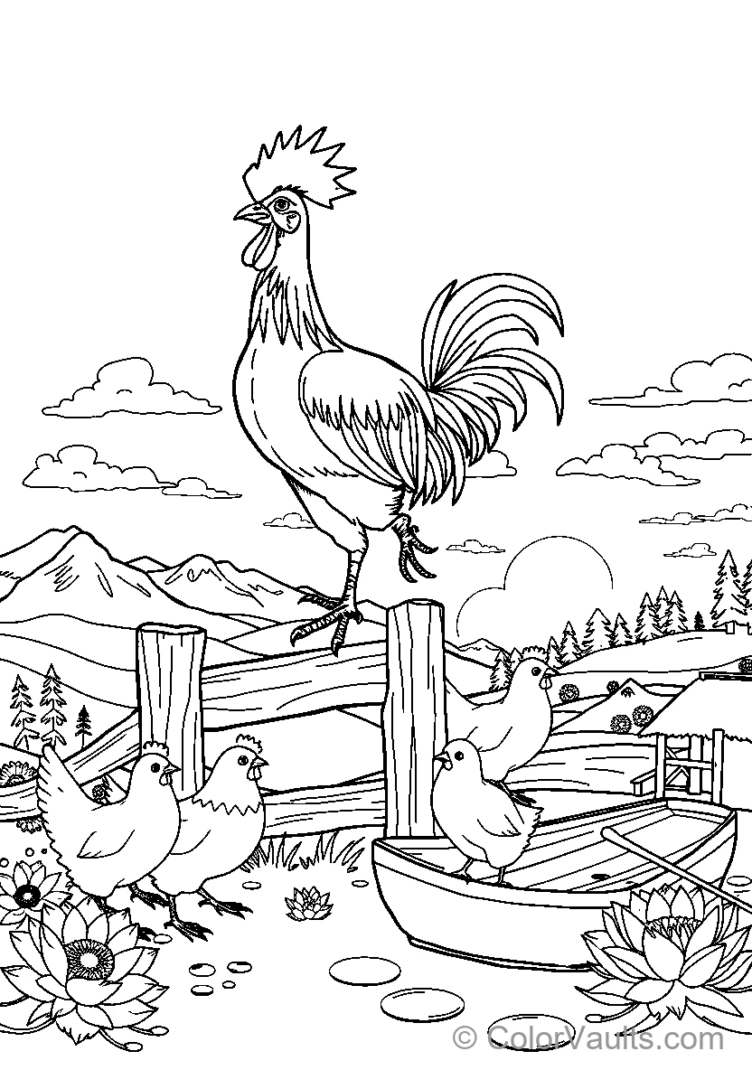 Farm Animals In The Countryside