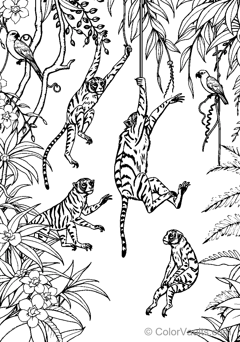 Jungle Animals In Motion