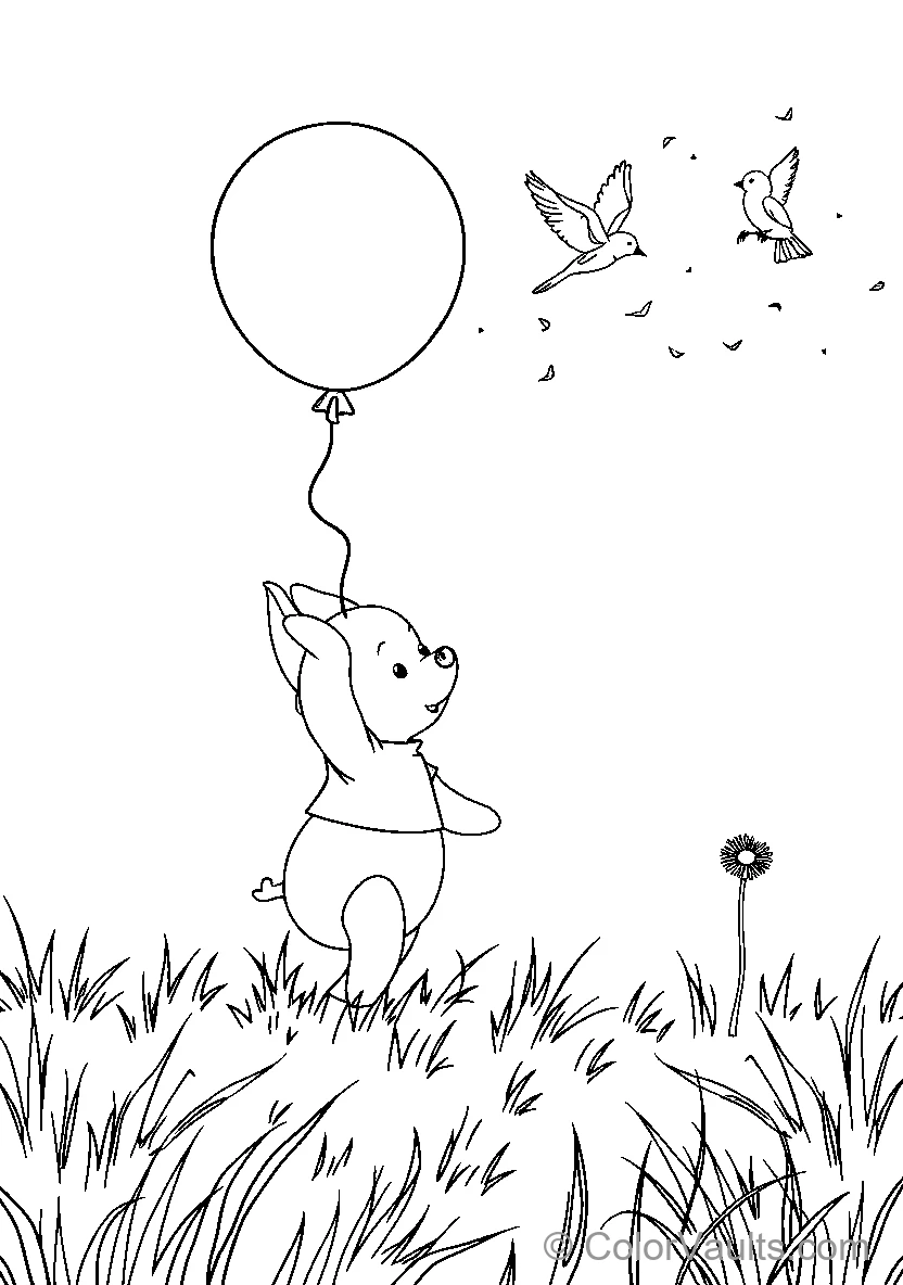 Kitten With Balloon