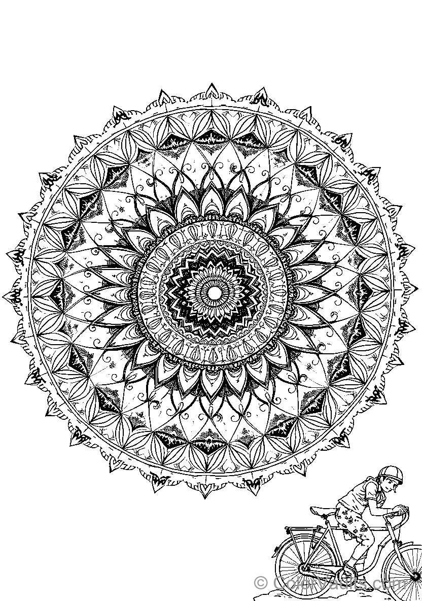 Mandala Cyclist