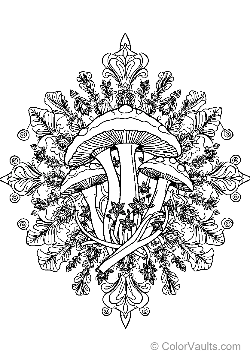 Geschilderingsblad met gekleurde kruiden