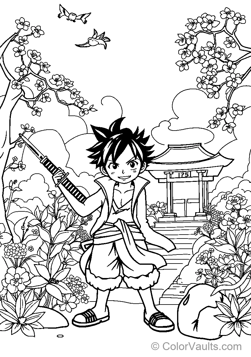 A Young Samurai Character