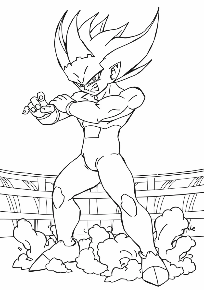 Frieza In His Final Form Looking (Scene 3)