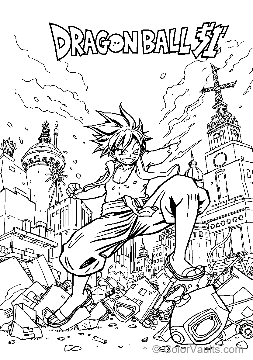 Dragon Ball Z action scene