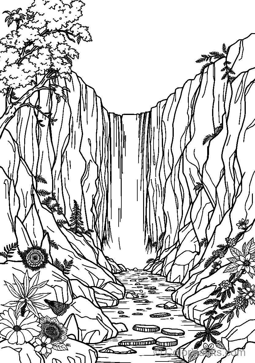 Waterfall in Nature