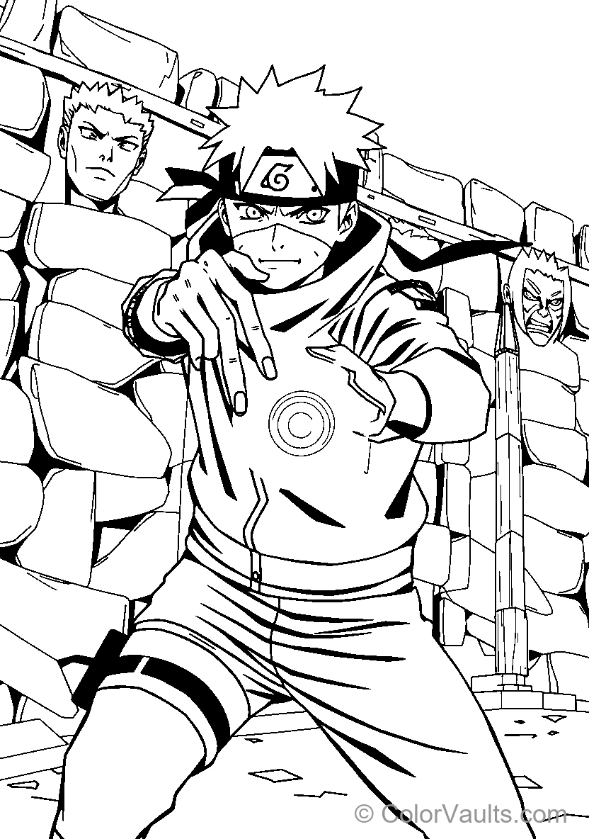 Naruto In Action Pose