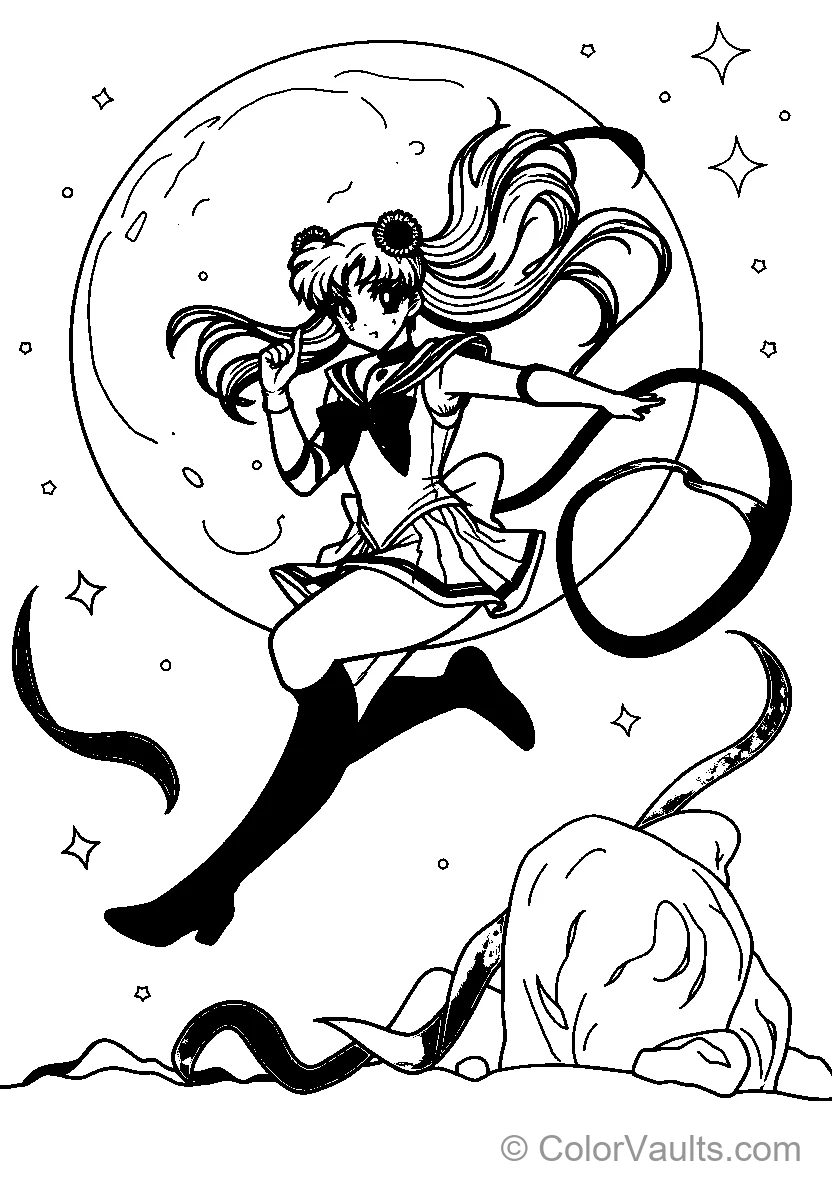 Sailor Moon in action