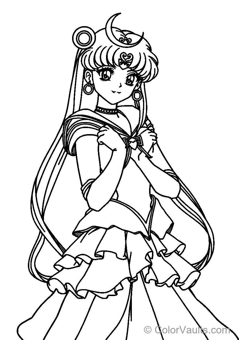 Sailor Moon posing elegantly