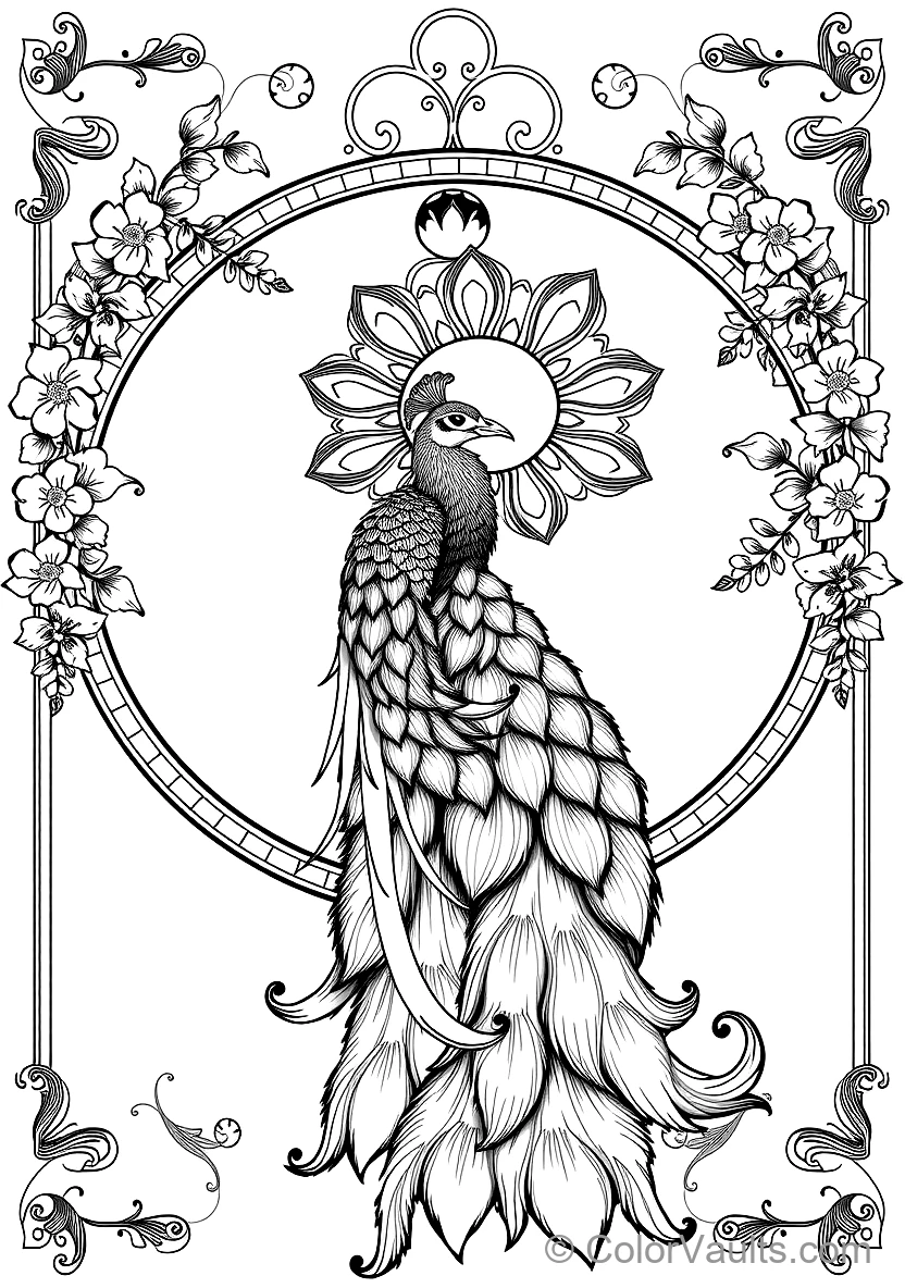 Art Nouveau Vintage Poster: Maiden in Meadow of Poppies (2)