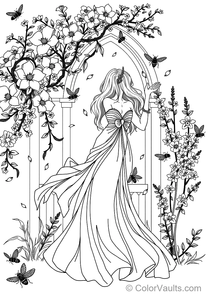 Alphonse Mucha Style Summer Sunlight Goddess (3)