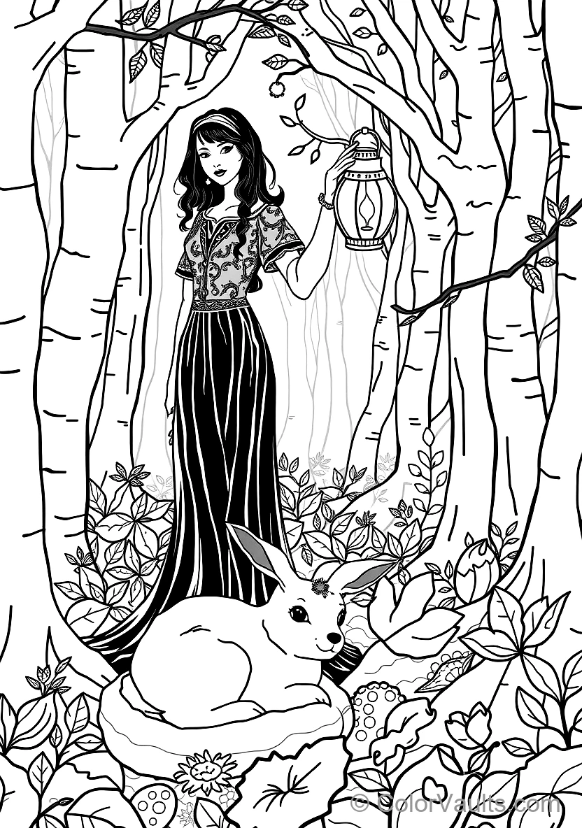 Art Nouveau Lady Surrounded by Dragonfly Wings (3)