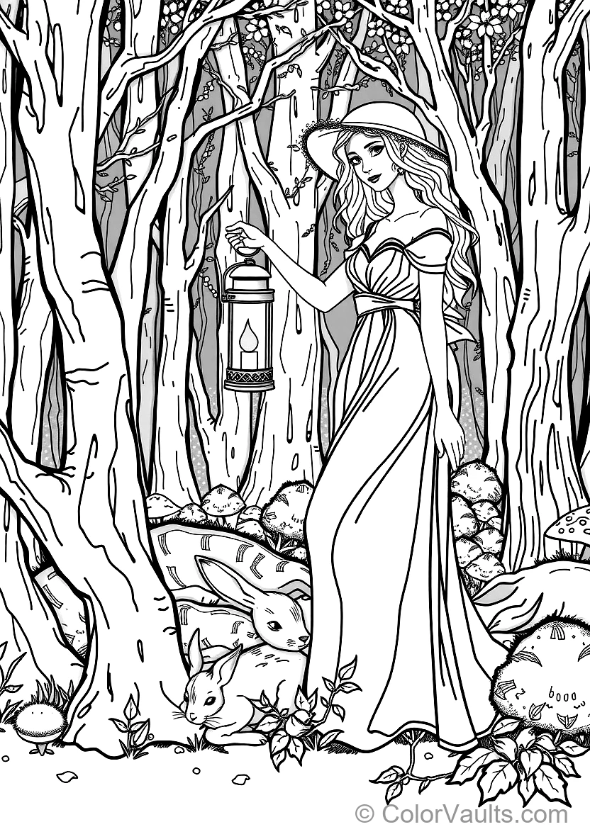 Alphonse Mucha Style Summer Sunlight Goddess (6)