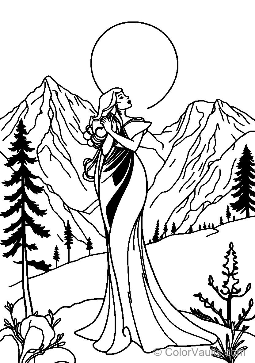 Belle Admires Nature