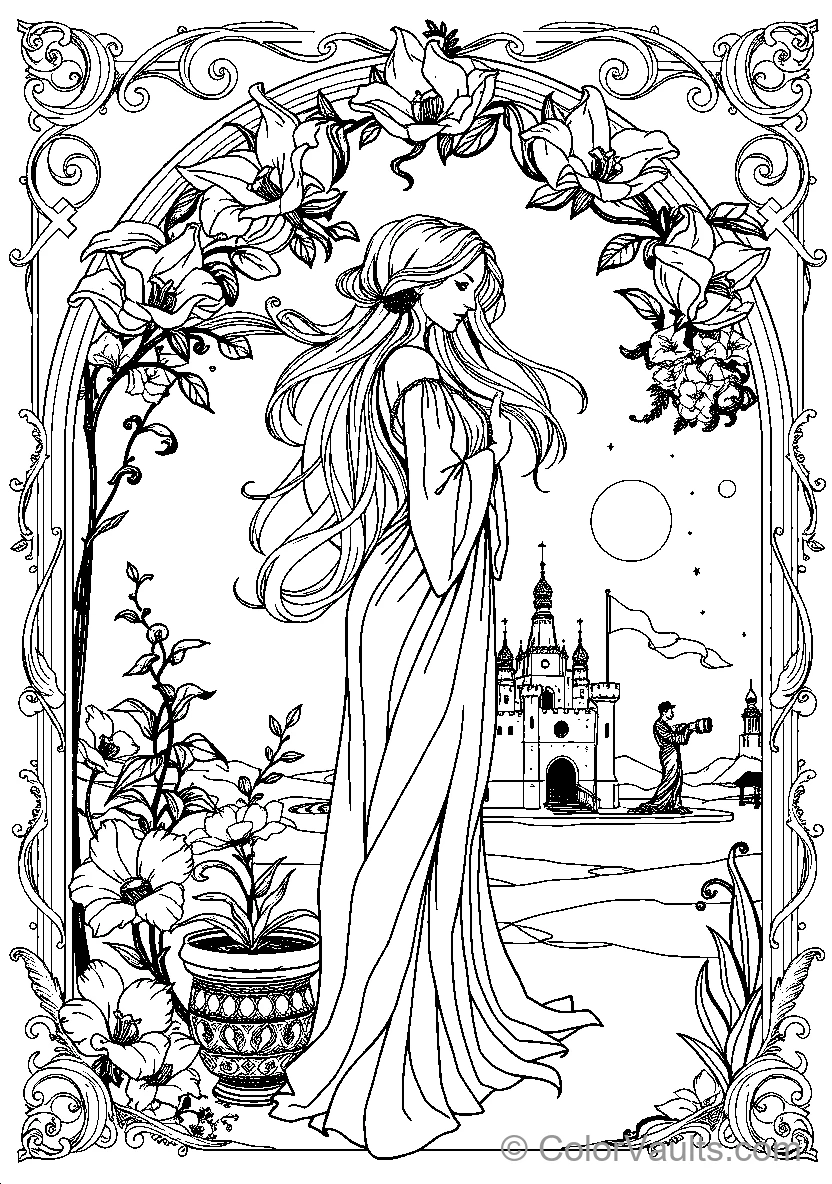 Art Nouveau (Mucha Style)