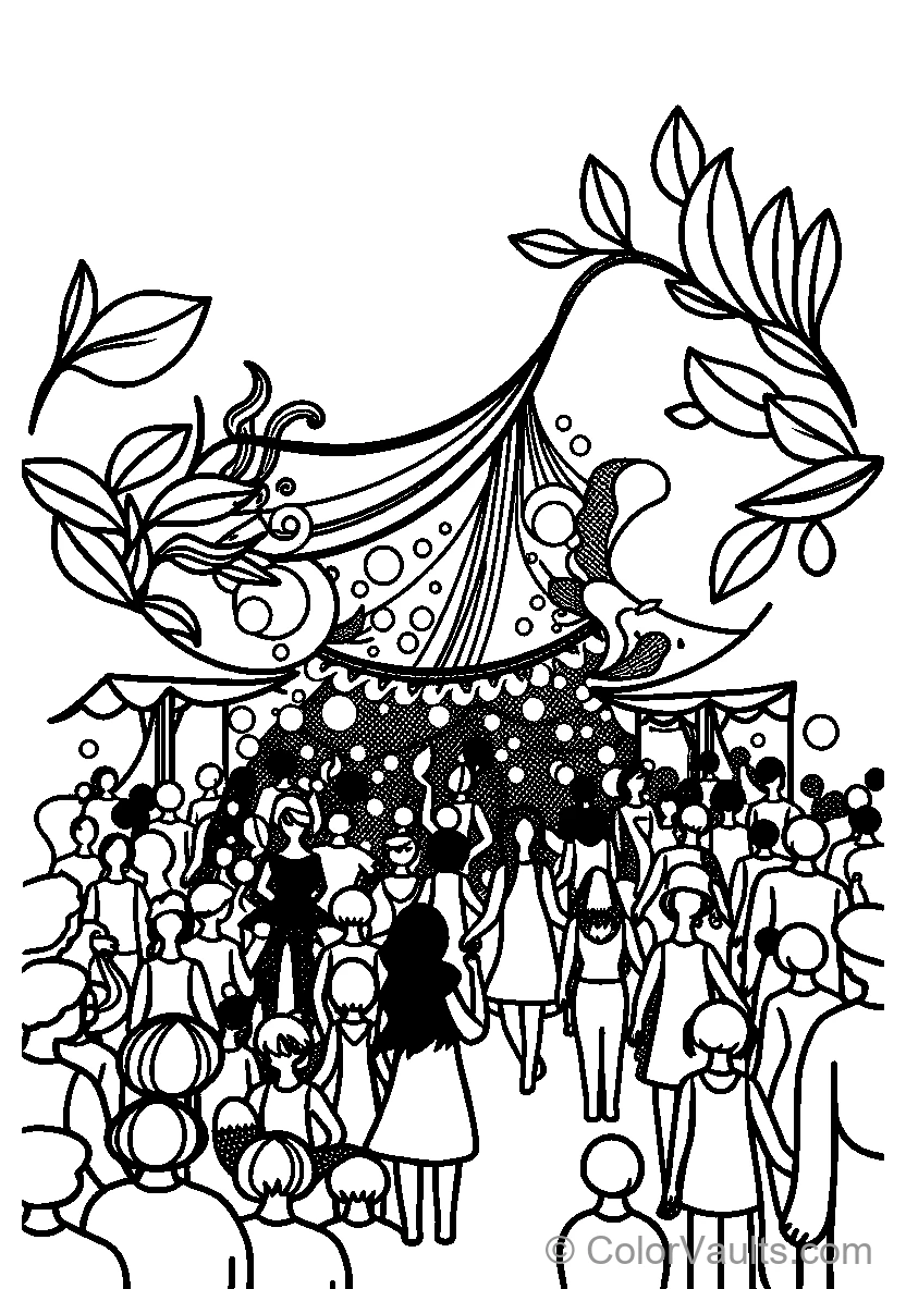 Crowd At An Outdoor Event