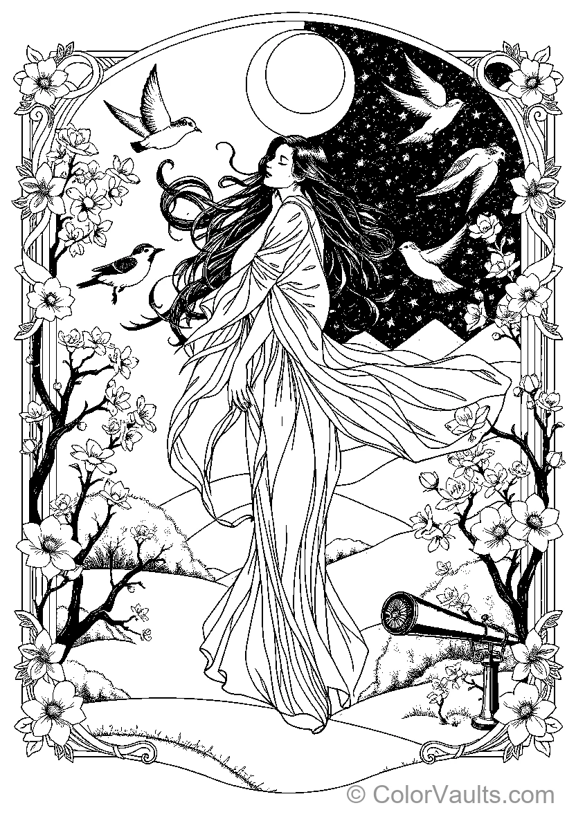 Ethereal Woman Amongst Nature