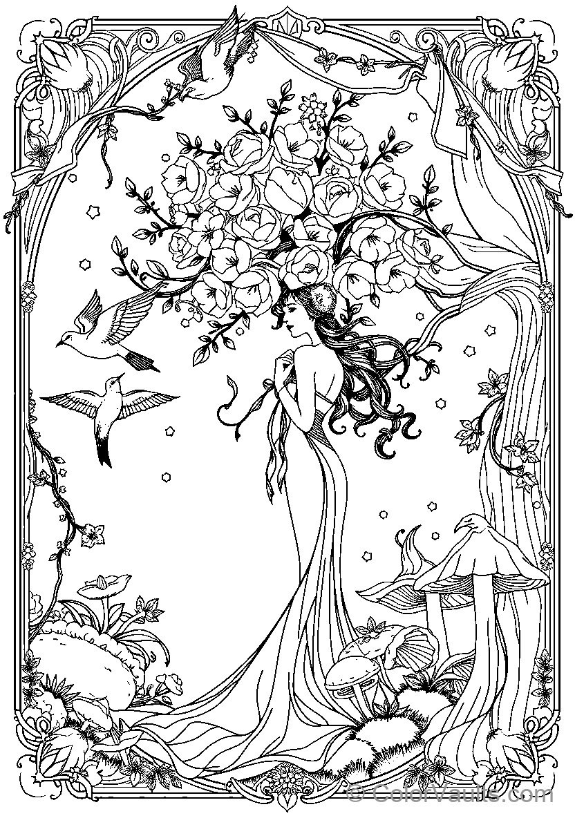 Fantasy Floral Woman