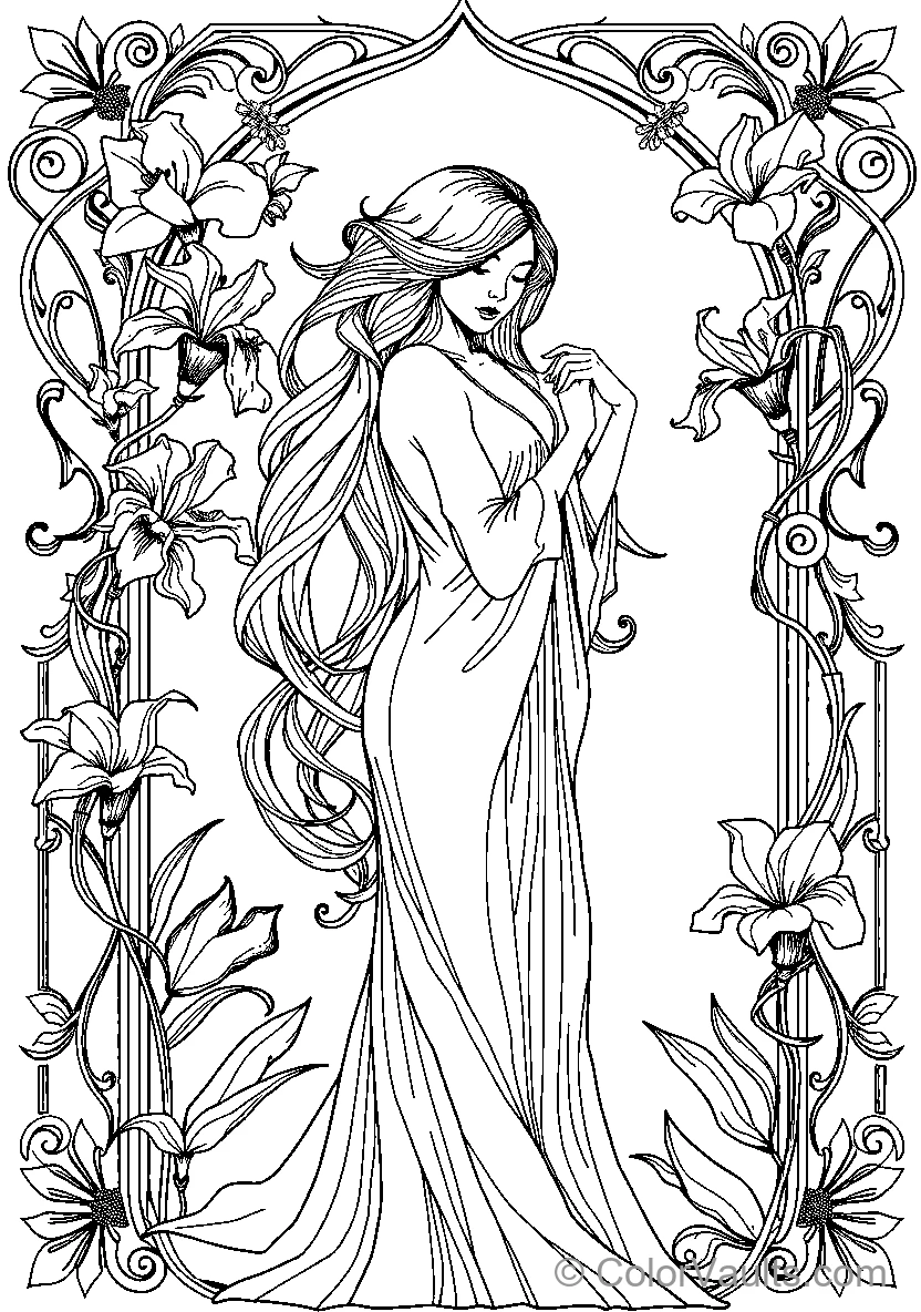 Floral Woman (Scene 13)