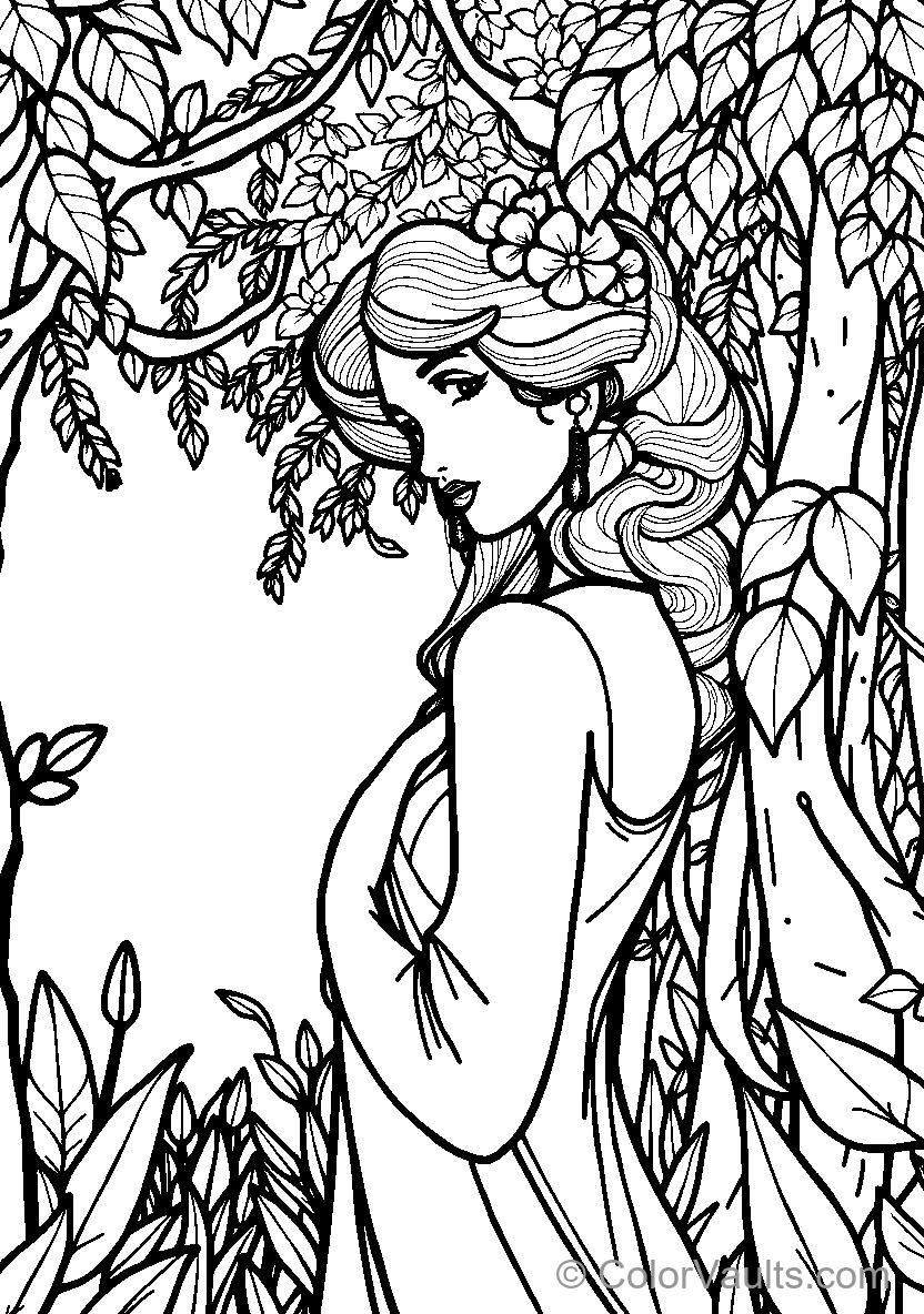 Floral Woman Amongst Nature