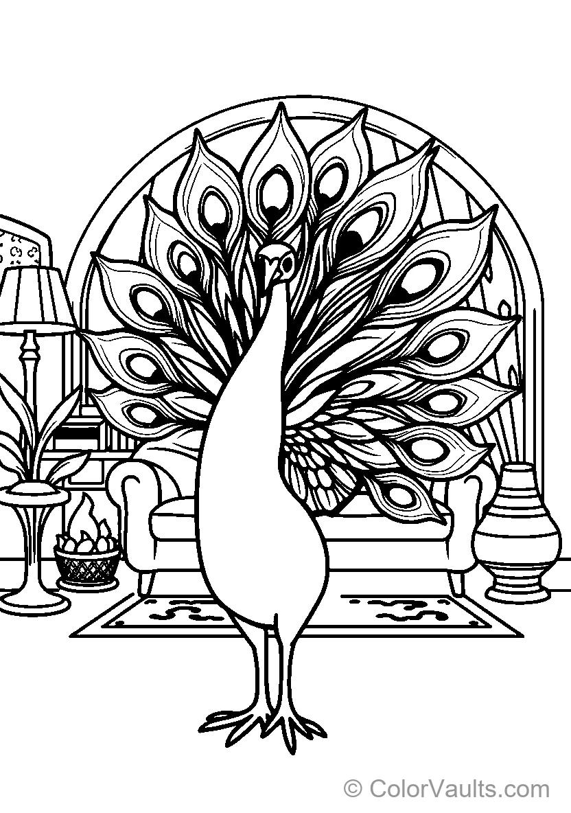 Peacock Display