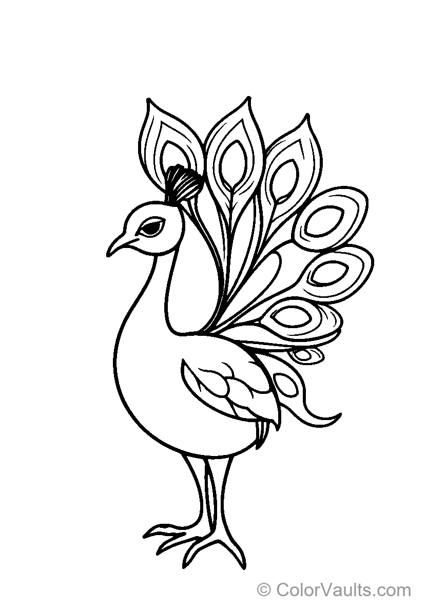 Peacock In Color