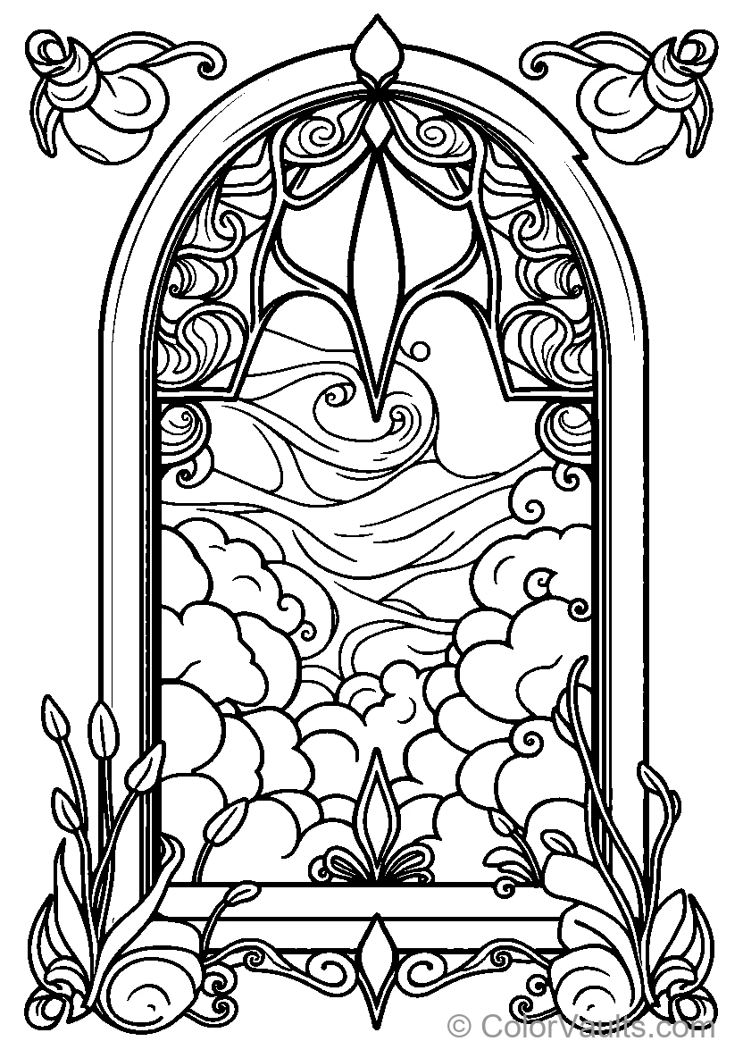 Stained Glass Sky Window