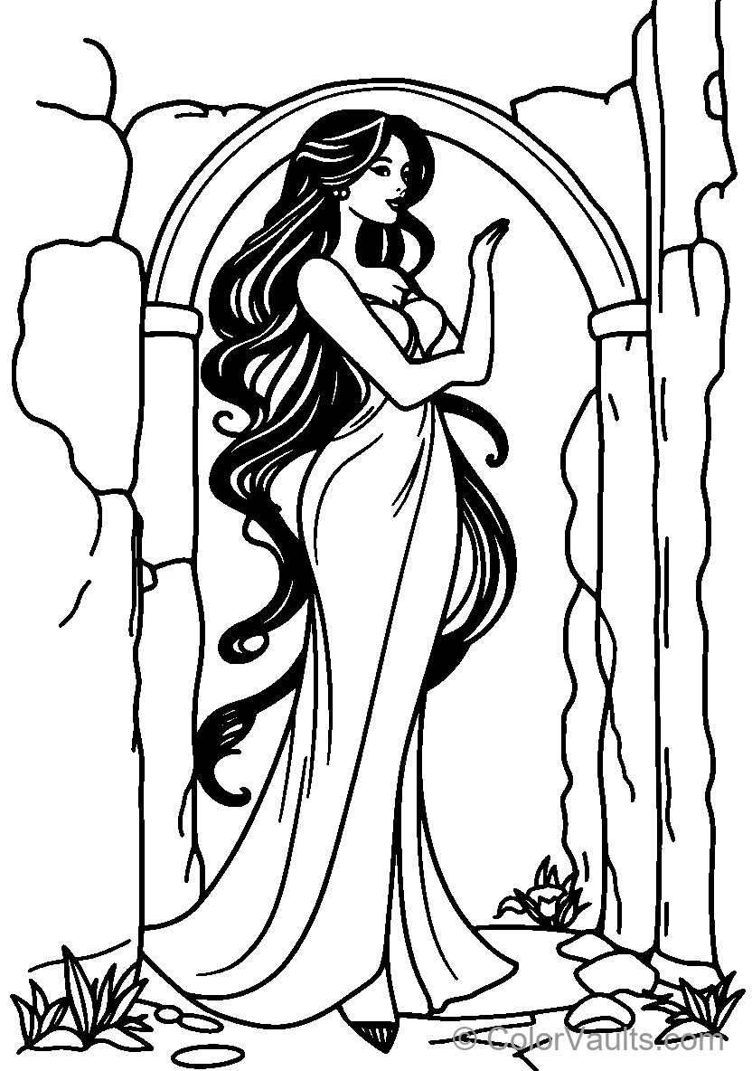 Woman Under Archway