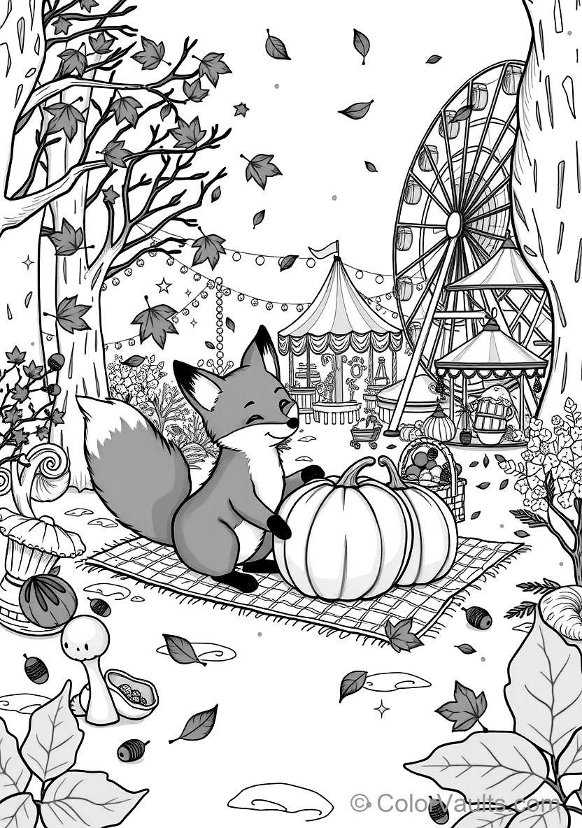 Süßer Hedgehog Playing in Pile of Autumn Leaves
