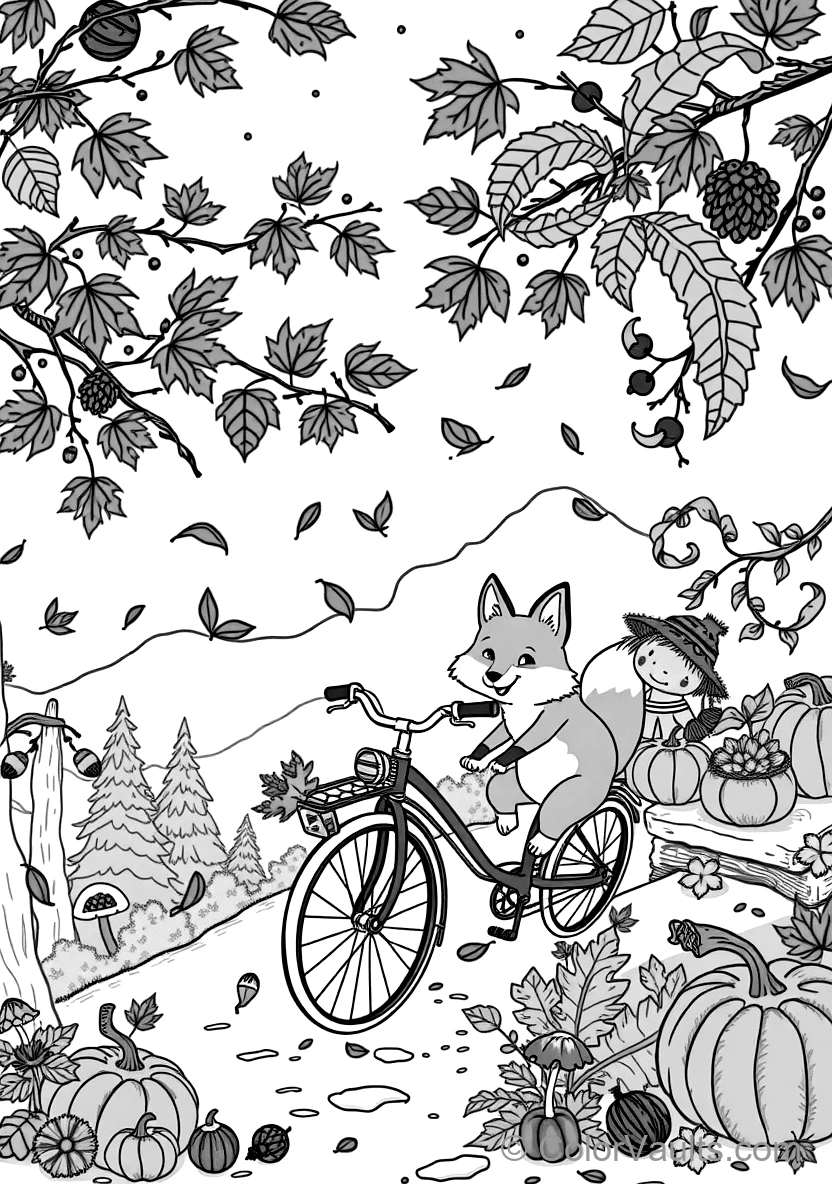 Cute Hedgehog Playing in Pile of Autumn Leaves (2)