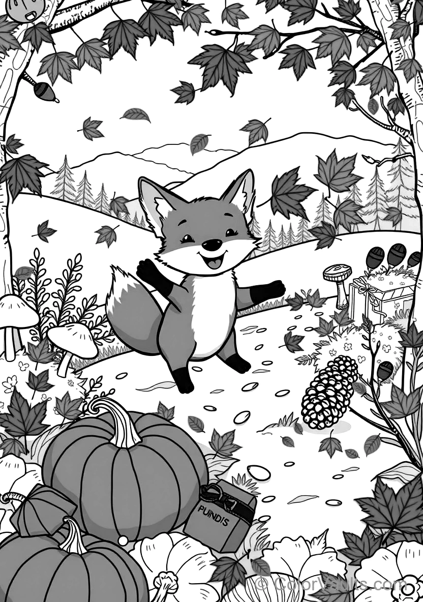 Children Raking and Jumping in Crunchy Leaf Piles (2)