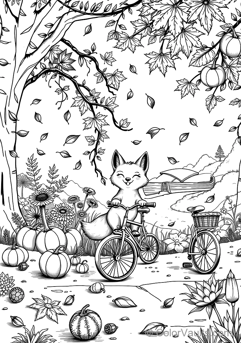 Autumn Harvest Basket Filled with Pumpkins and Squash (3)