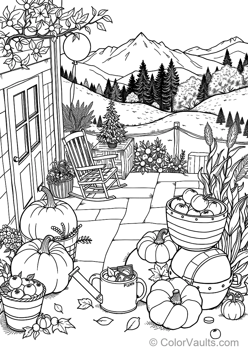 Pumpkin Patch with Big and Small Ripe Pumpkins (3)