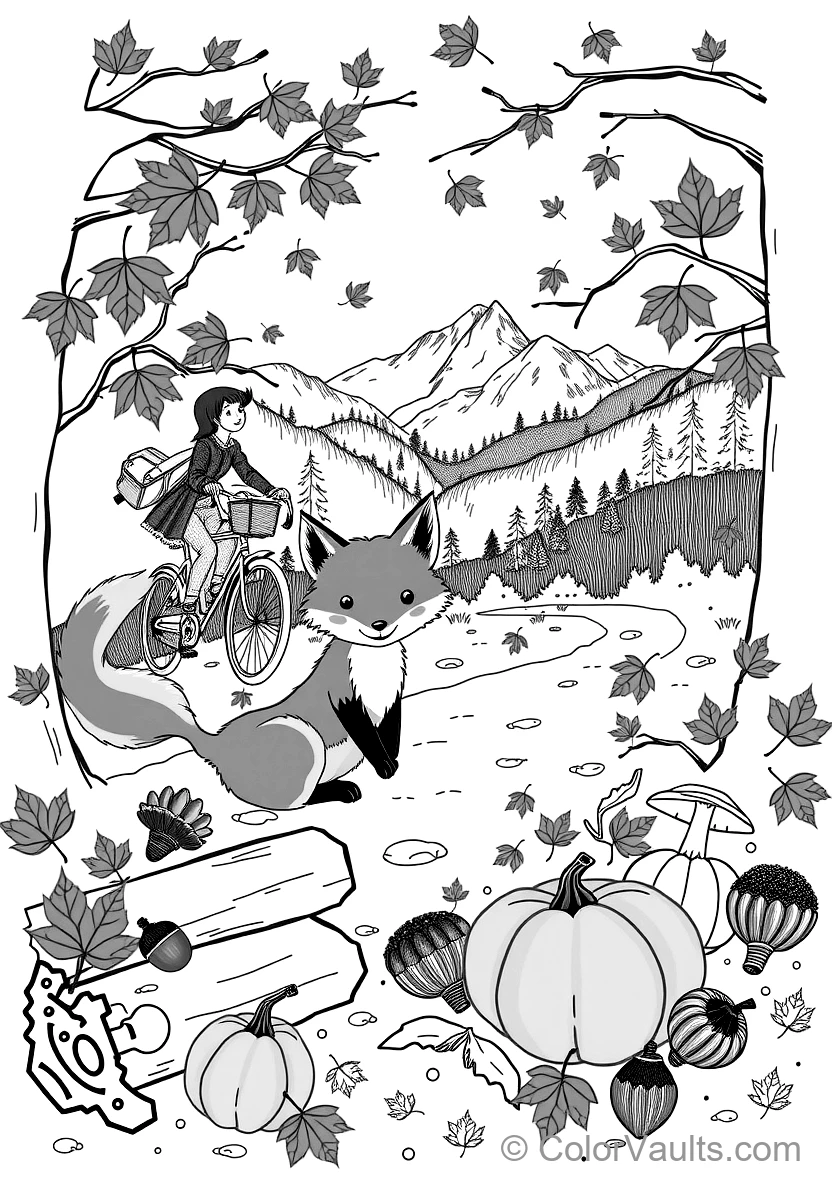 Rustic Barn Surrounded by Colorful Falling Leaves (4)