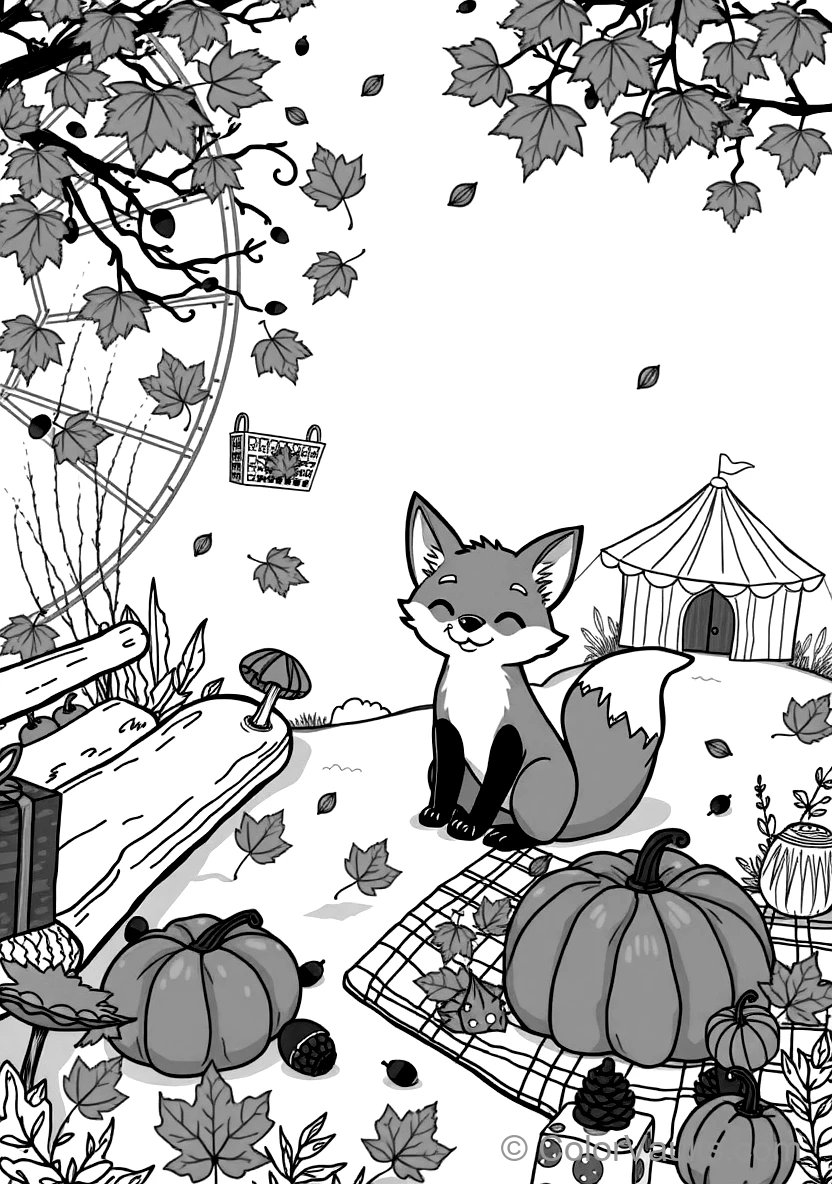 Cute Hedgehog Playing in Pile of Autumn Leaves (6)