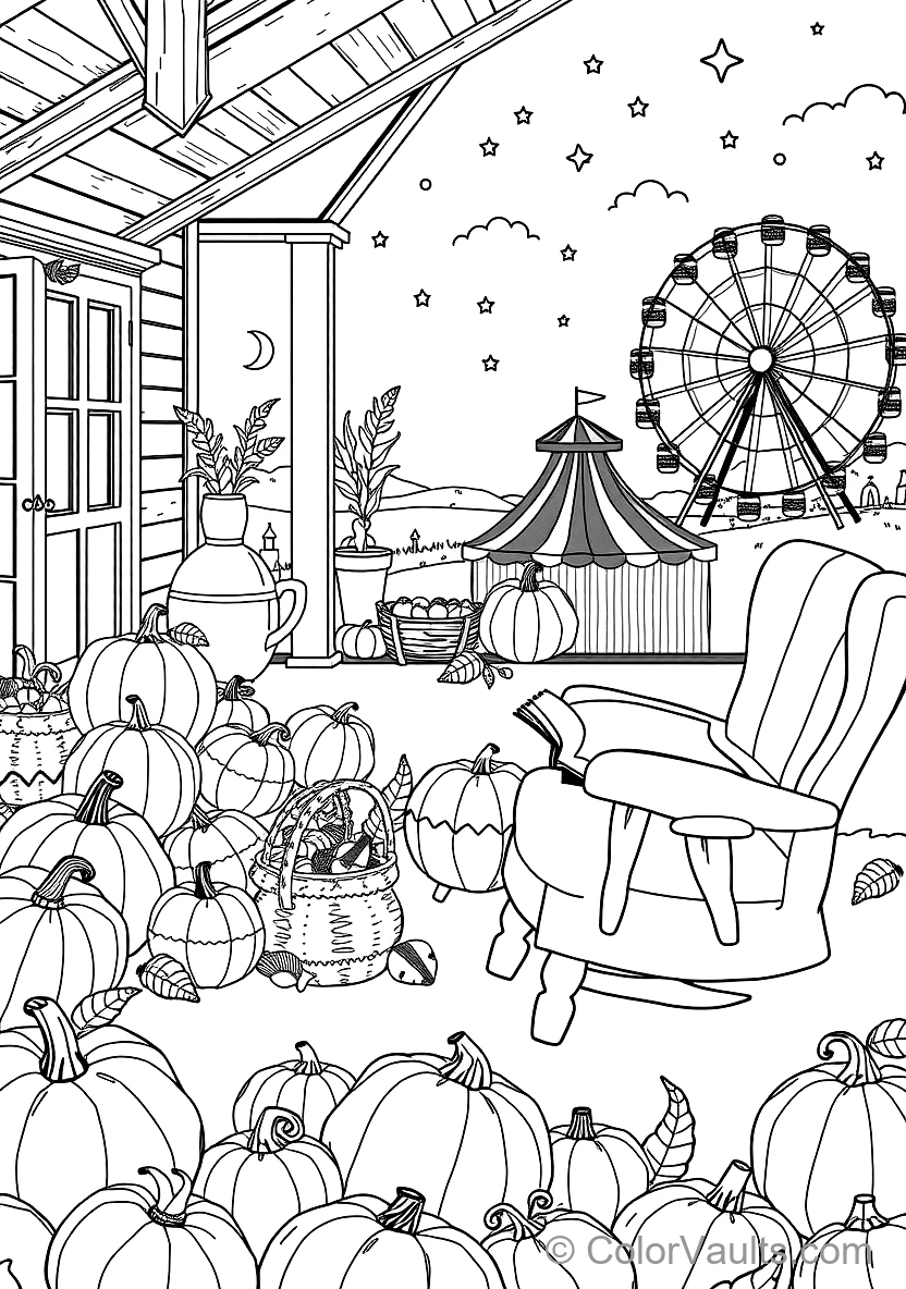 Cornucopia Overflowing with Fruits, Grains and Nuts (6)