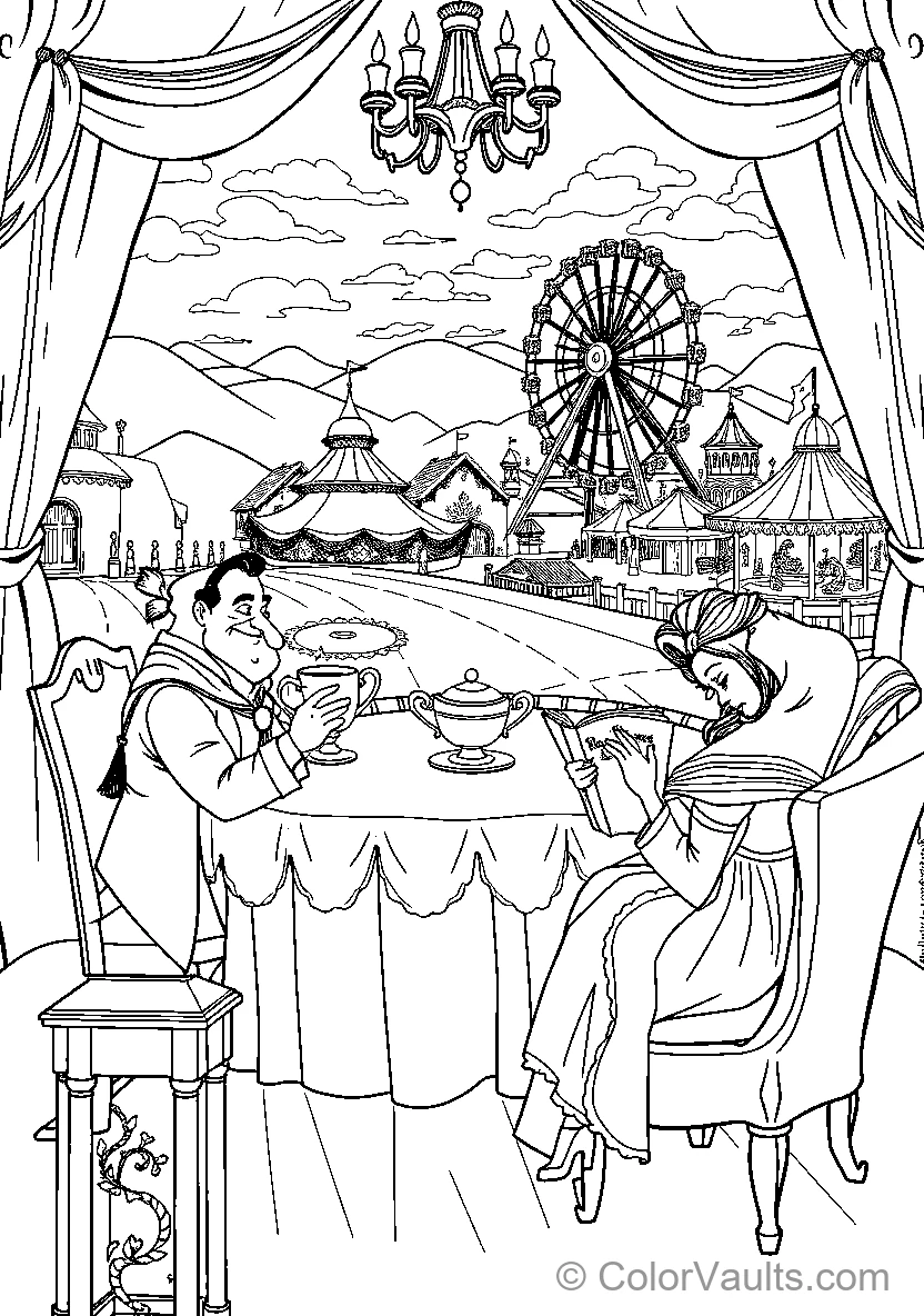 Belle und The Beast Dining Together